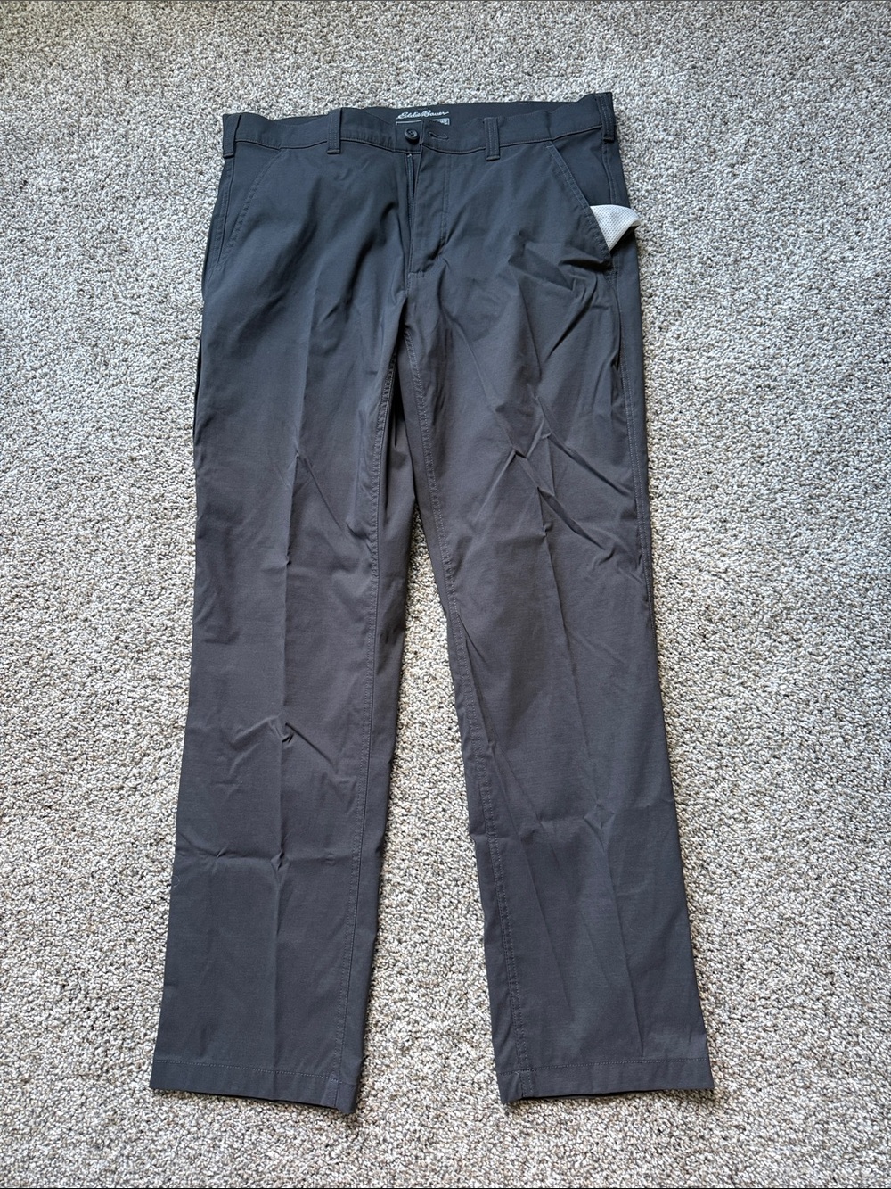 Eddie Bauer Men's Dark Gray Chino Pants